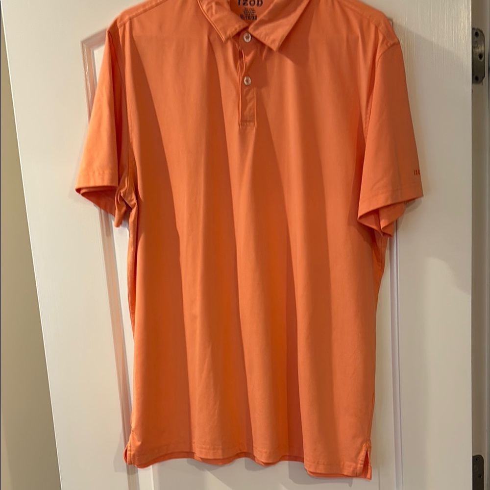 Izod Orange Polo Shirt Classic Casual Style